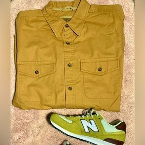 Outdoor Life Tan Oxford Dress Shirt